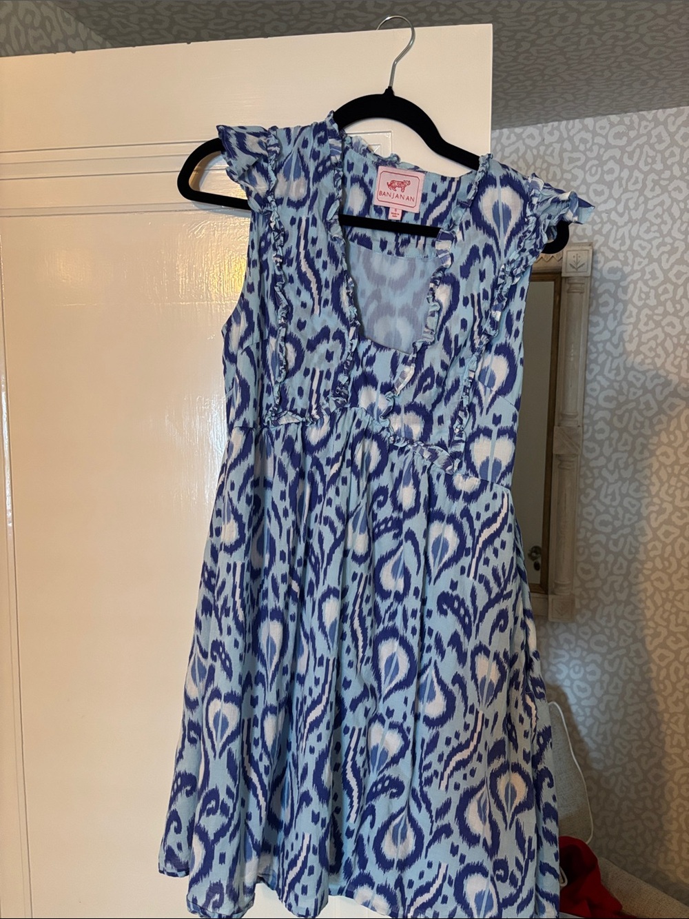 Banjanan Light Blue and Navy Dress